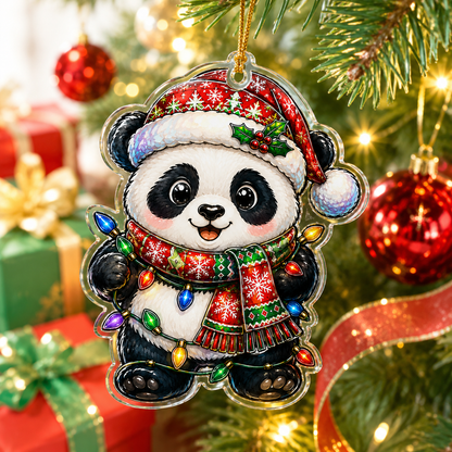 Animal With Christmas Led Panda
