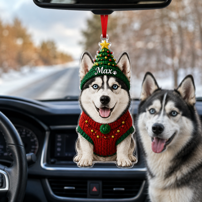 Custom Photo Dog Christmas Style 7