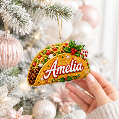 Custom Name Food Acrylic - Taco