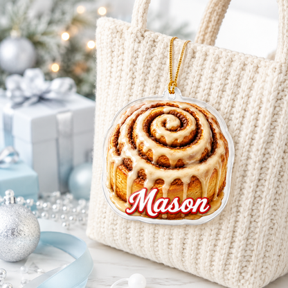 Breakfast Custom Name Cinnamon Roll Acrylic