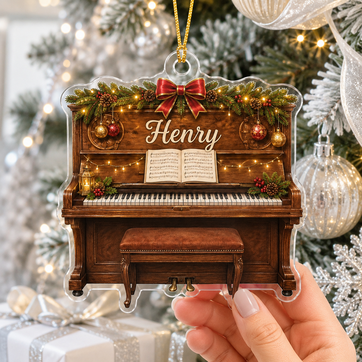 Piano Custome Name Acrylic Style 10