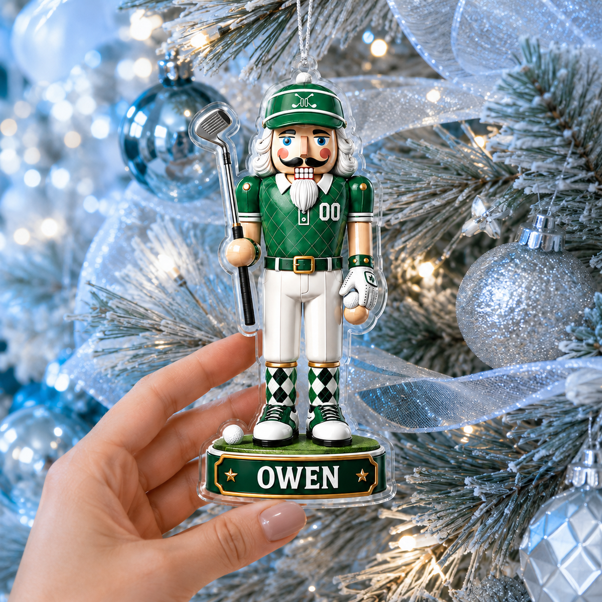 Sports Nutcracker Golf Acrylic