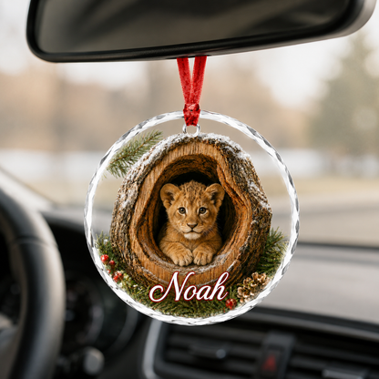 Glass ornament Animal Lion