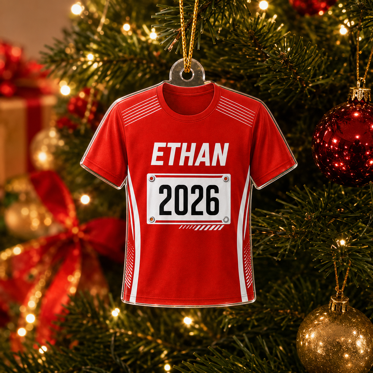 Custom Runner Acrylic - Race Bib Shirt