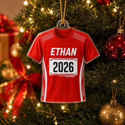 Custom Runner Acrylic - Race Bib Shirt