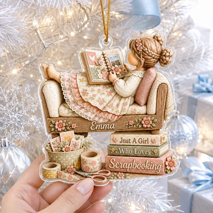 Personalized Just A Girl Hobby Scrapbooking