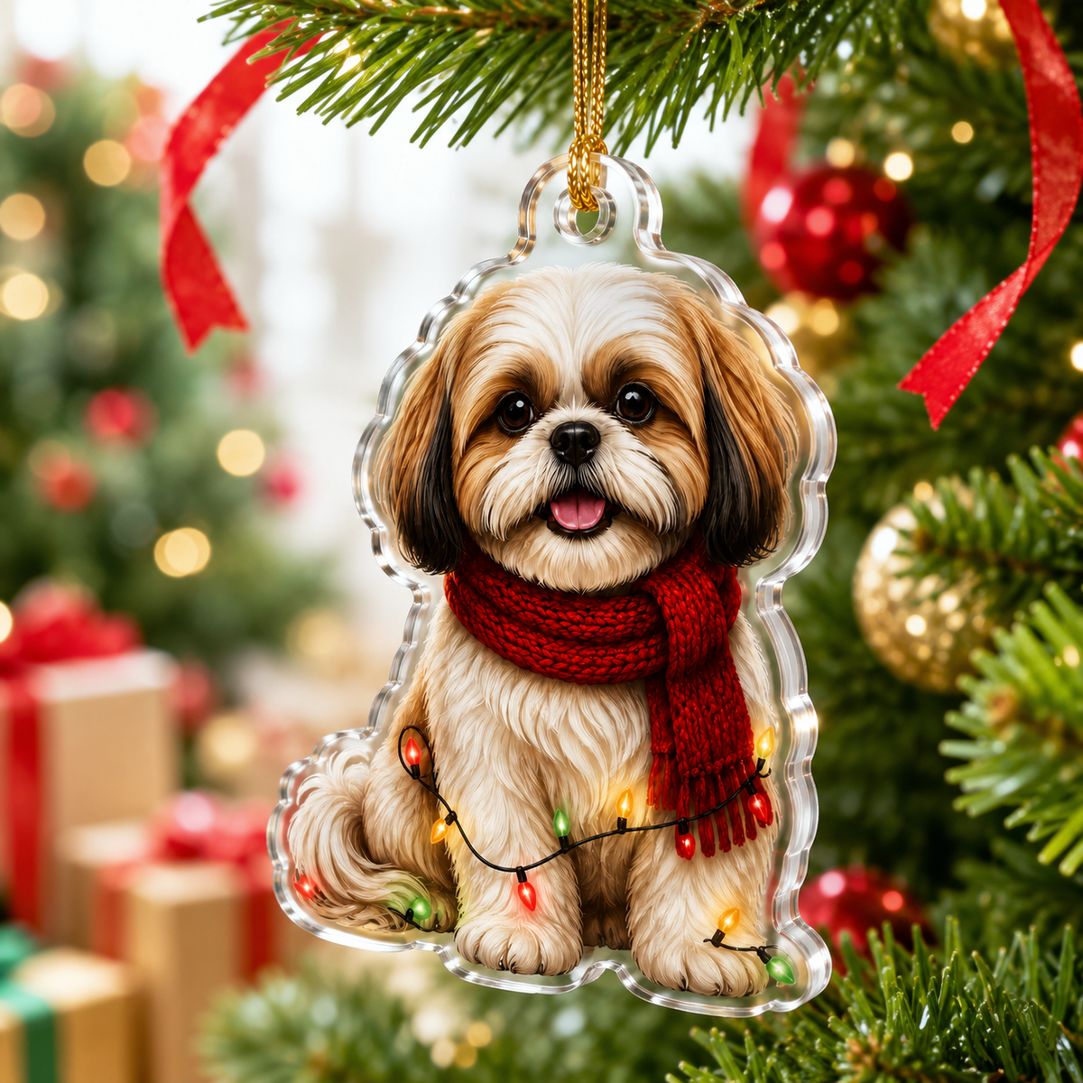 Dog Christmas Ledlight Shih Tzu