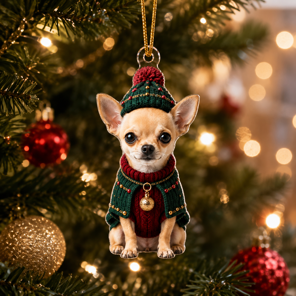 Dog Chrismast With Noel Sweater Chihuahua