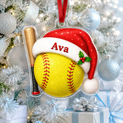 Sport Custome Name Acrylic Softball