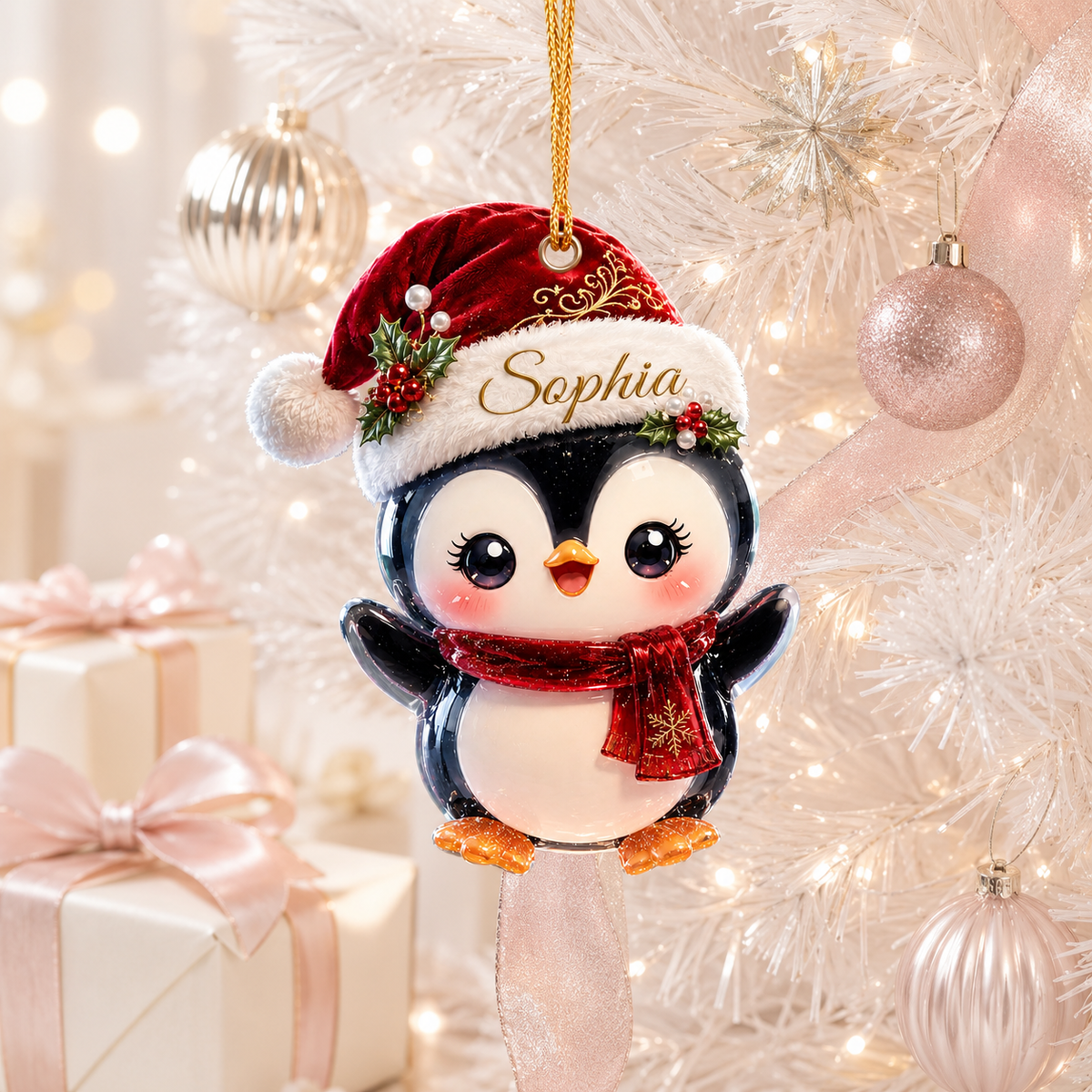 Animal With Santa Hat Penguin