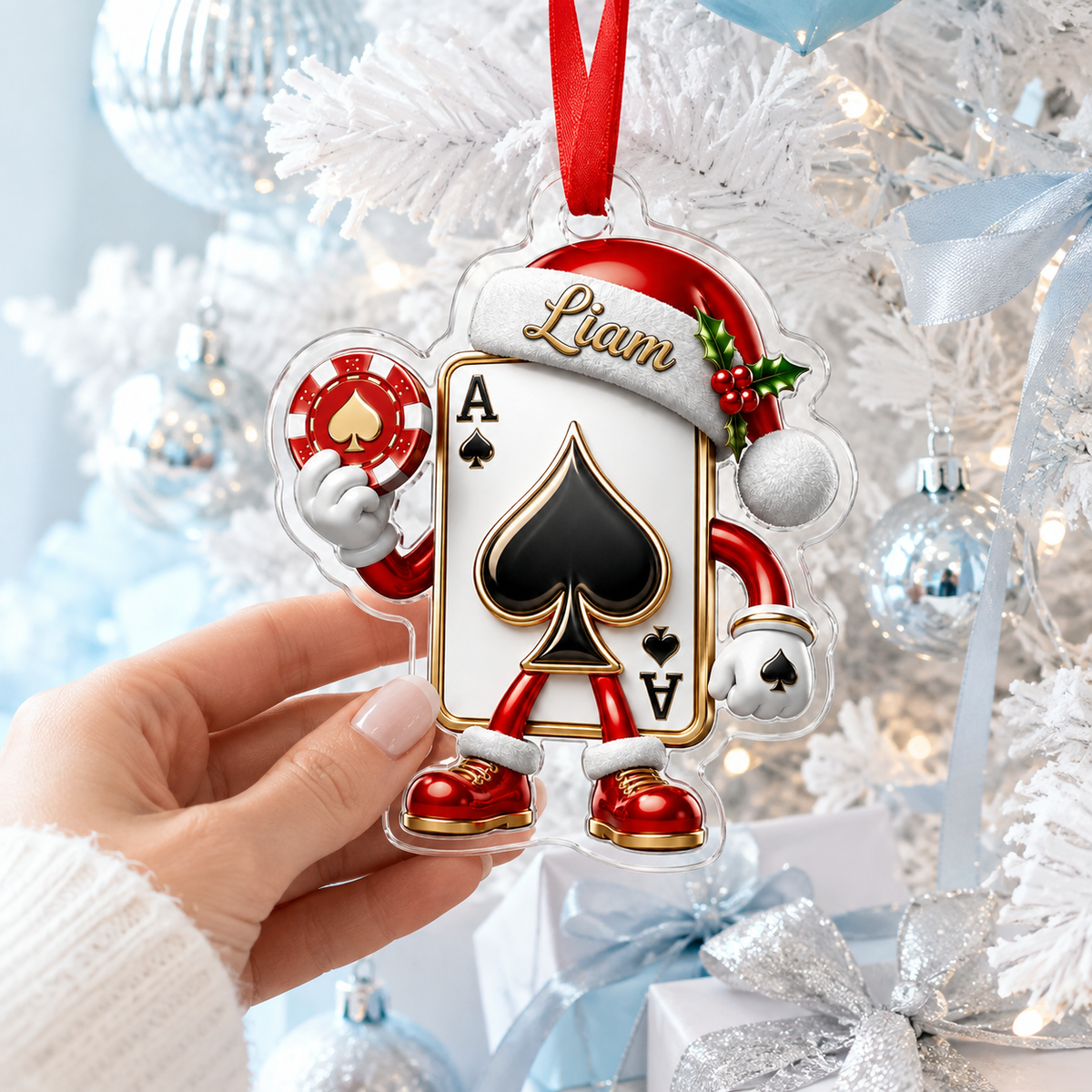 Pocker Custome Name Acrylic Pocker Card