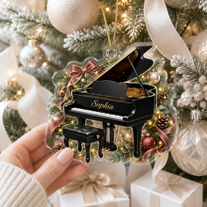 Piano Custome Name Acrylic Style 9