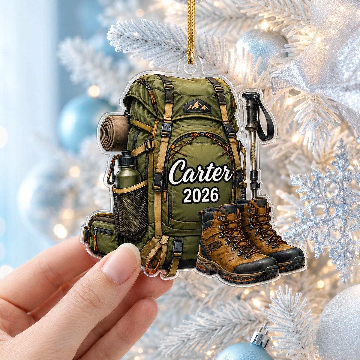 Custom Name Hiking And Trekking Acrylic Style 4