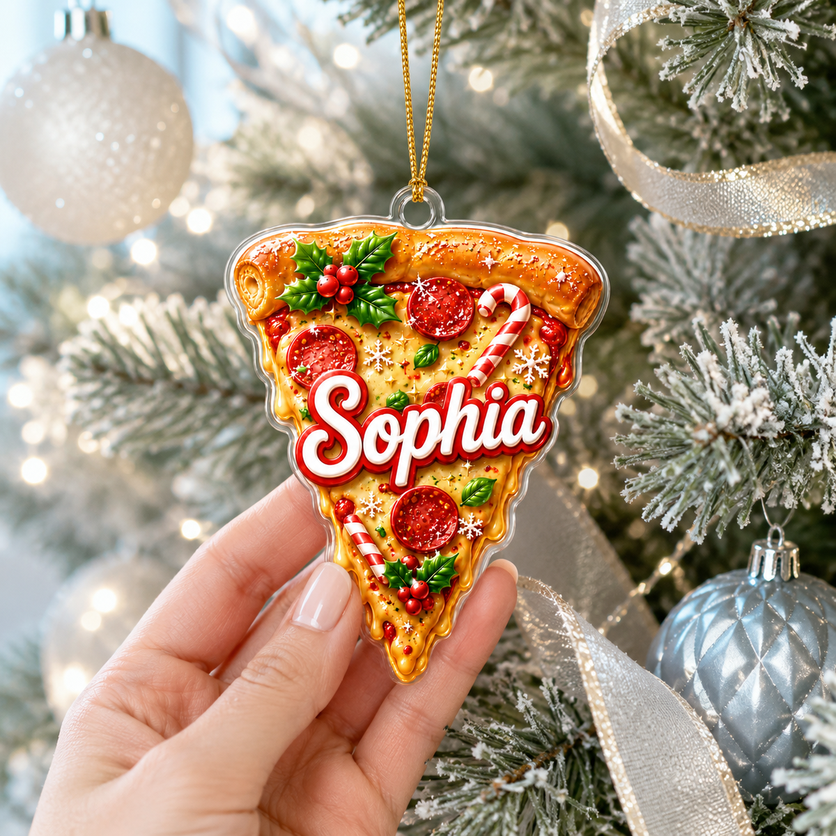 Custom Name Food Acrylic - Pizza Slice