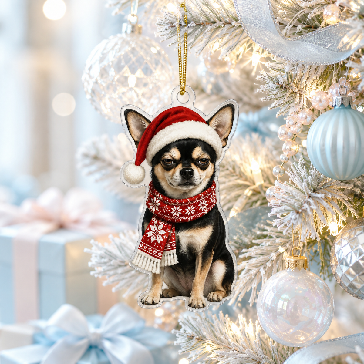 Dog Funny Christmas Chiahuahua