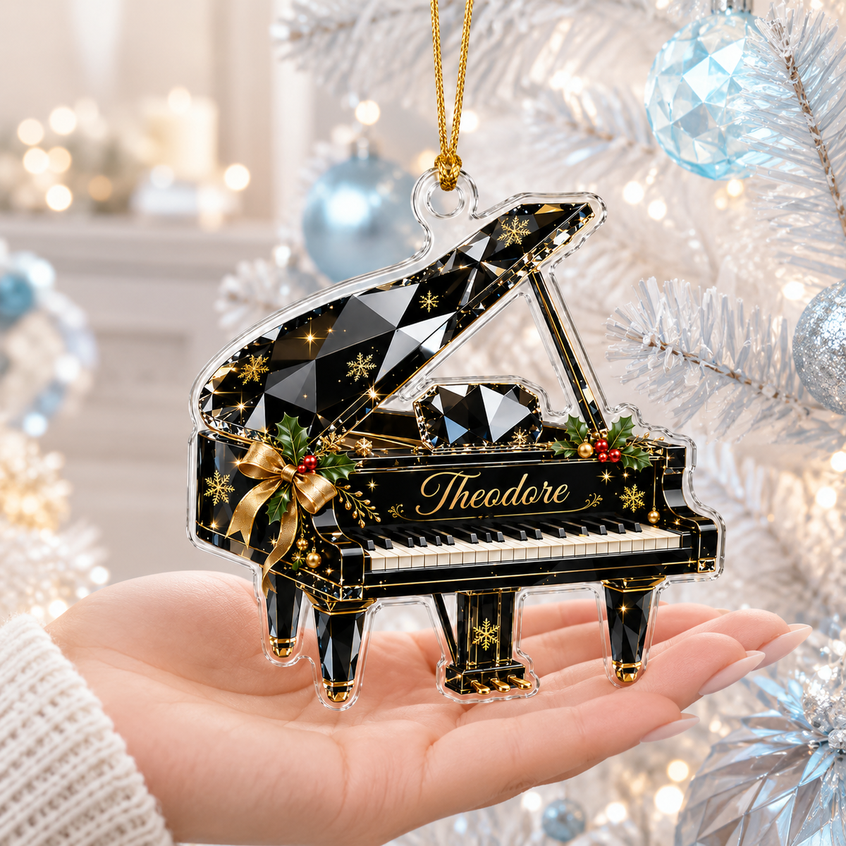 Piano Custome Name Acrylic Style 2