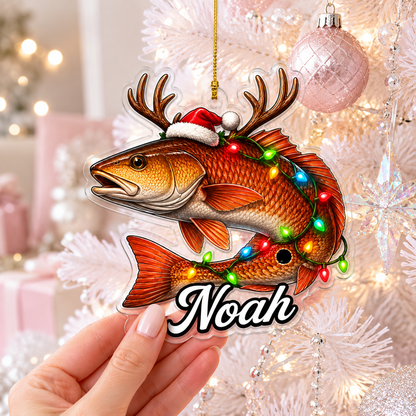Fishing Christmas Redfish Acrylic