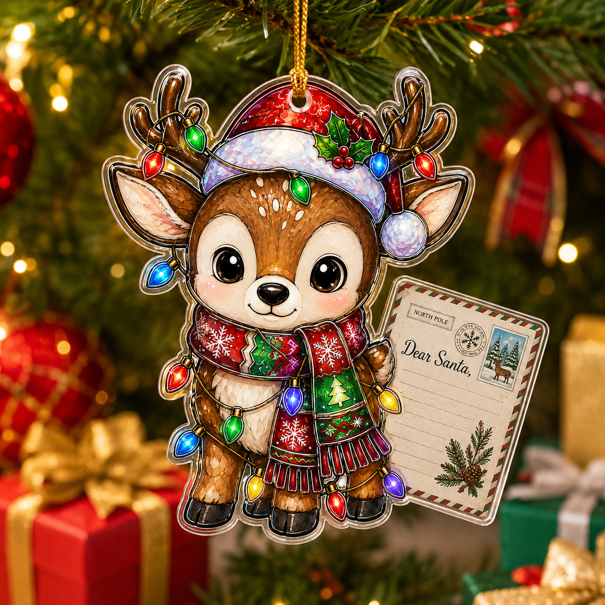 Animal With Christmas Led Deer