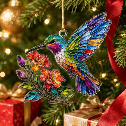 Bird With Flower Hummingbird
