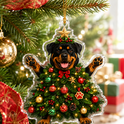 Dog Santa Tree Rottweiler