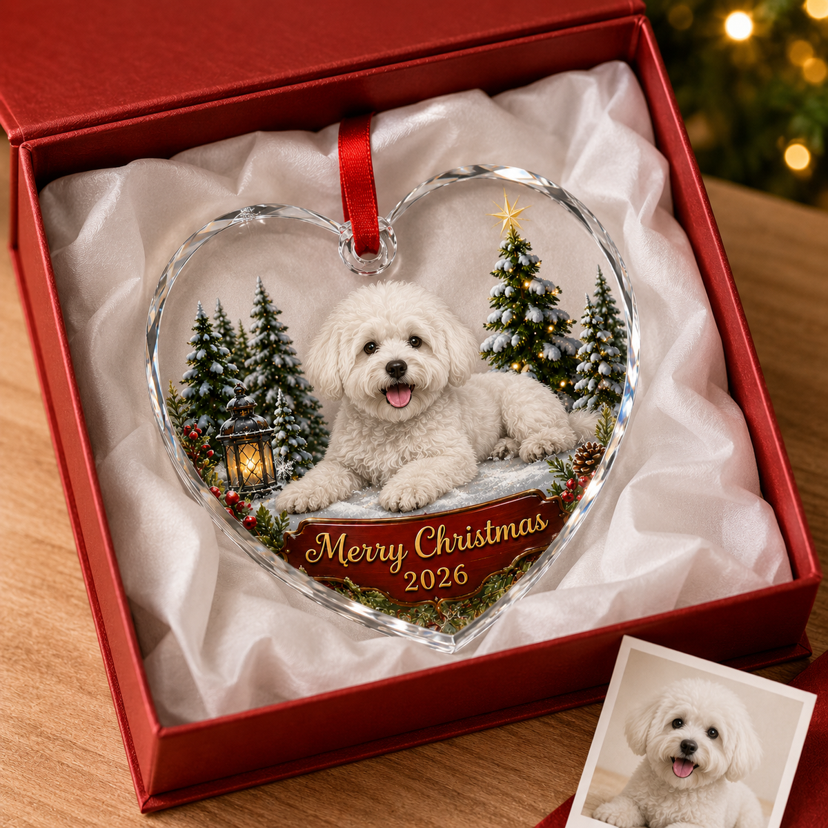 Custom Photo Dog Xmas Style 9
