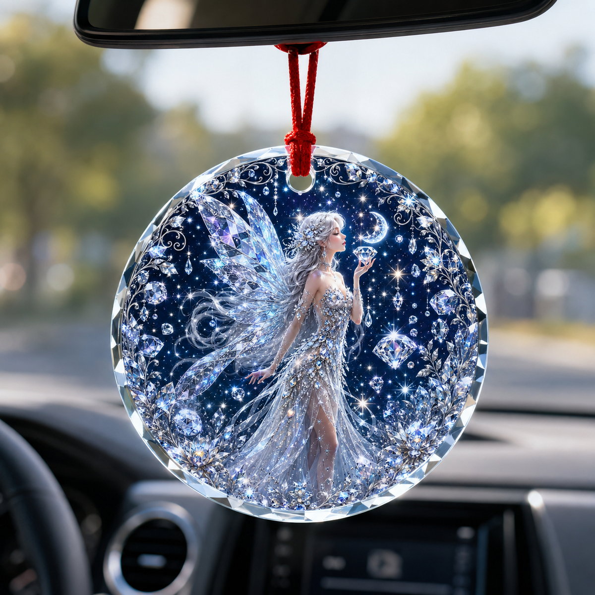 Fairy Glass Ornament Diamond Fairy