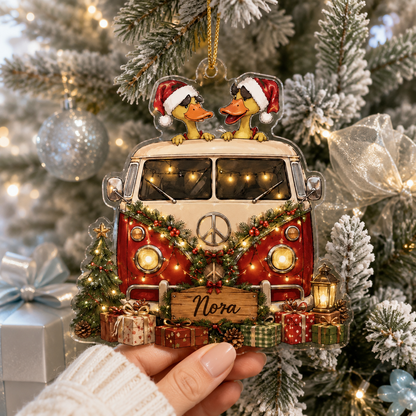 Camping Personalize Acrylic Duck Camping