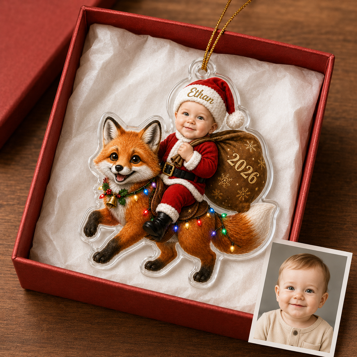Custom Photo Baby Animal Fox