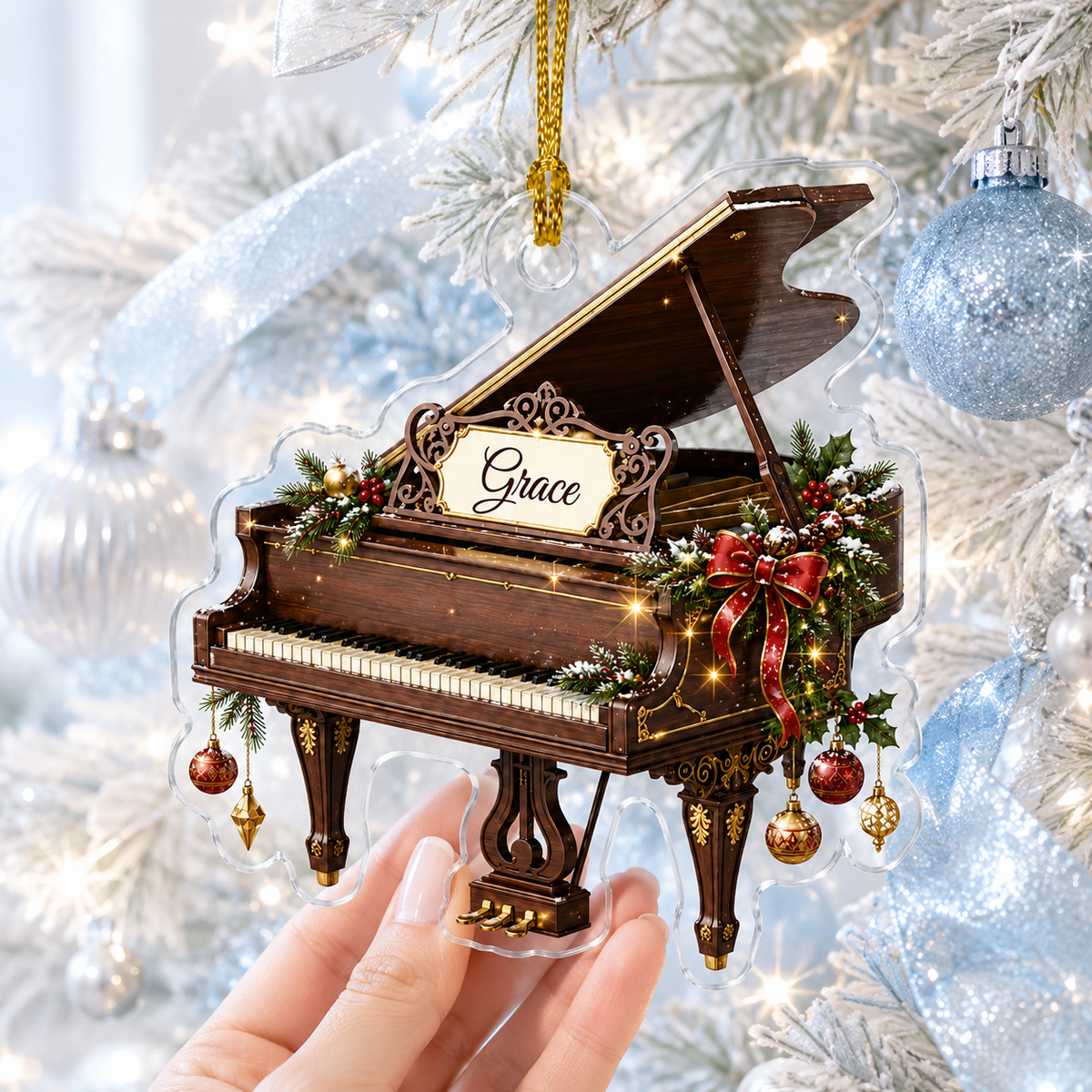 Piano Custome Name Acrylic Style 6