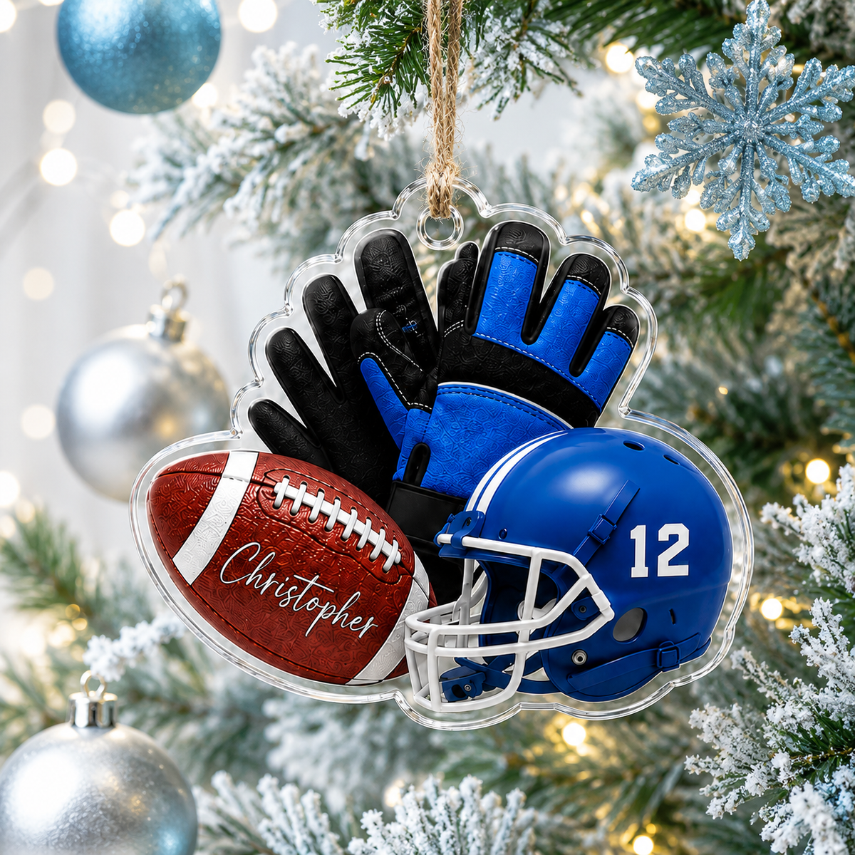 American Football Custome Name Acrylic Style 5