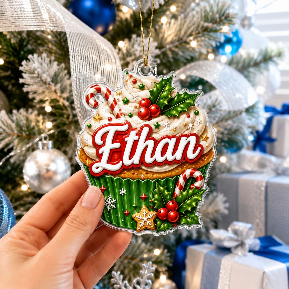 Custom Name Food Acrylic - Cupcake