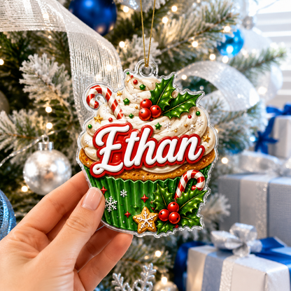 Custom Name Food Acrylic - Cupcake