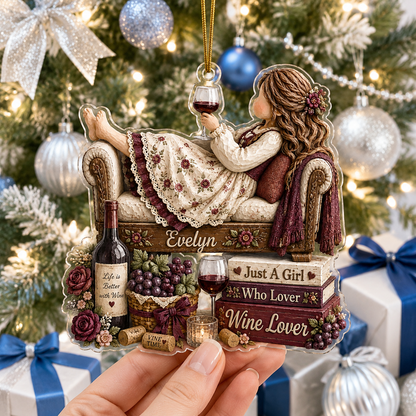 Personalized Just A Girl Hobby Wine Lover