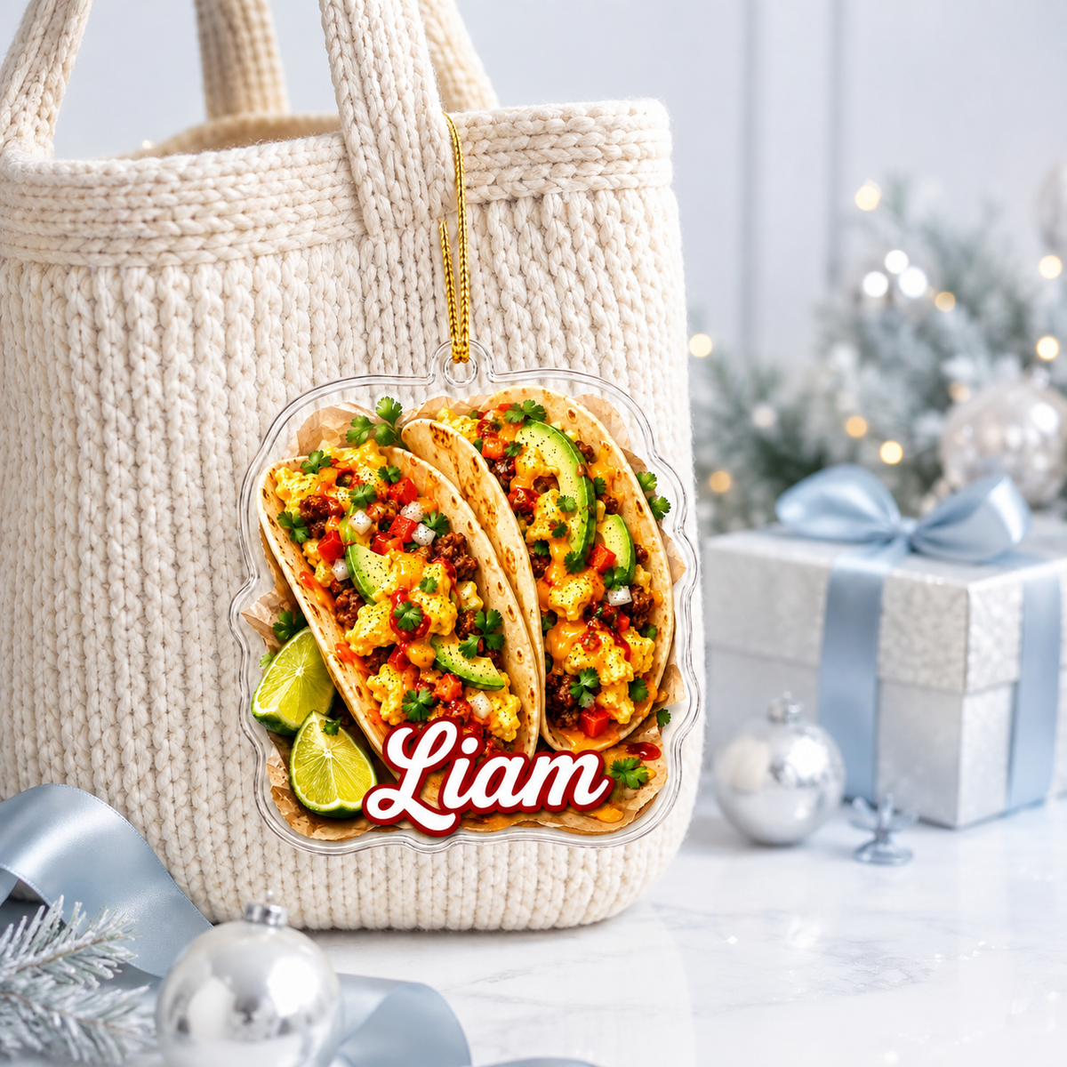 Breakfast Custom Name Breakfast Tacos Acrylic