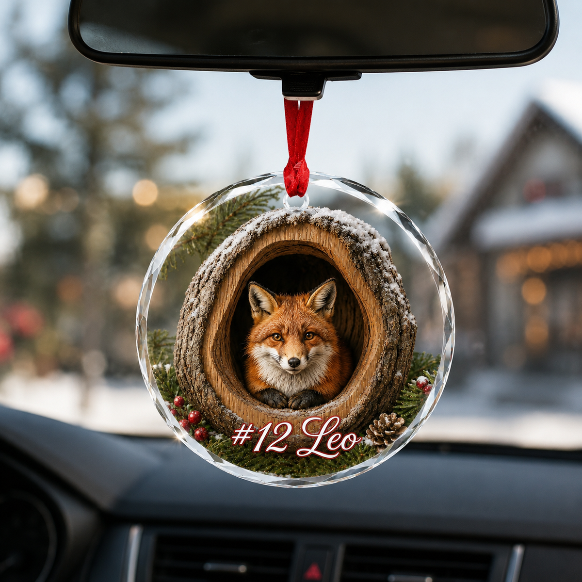 Glass ornament Animal Fox