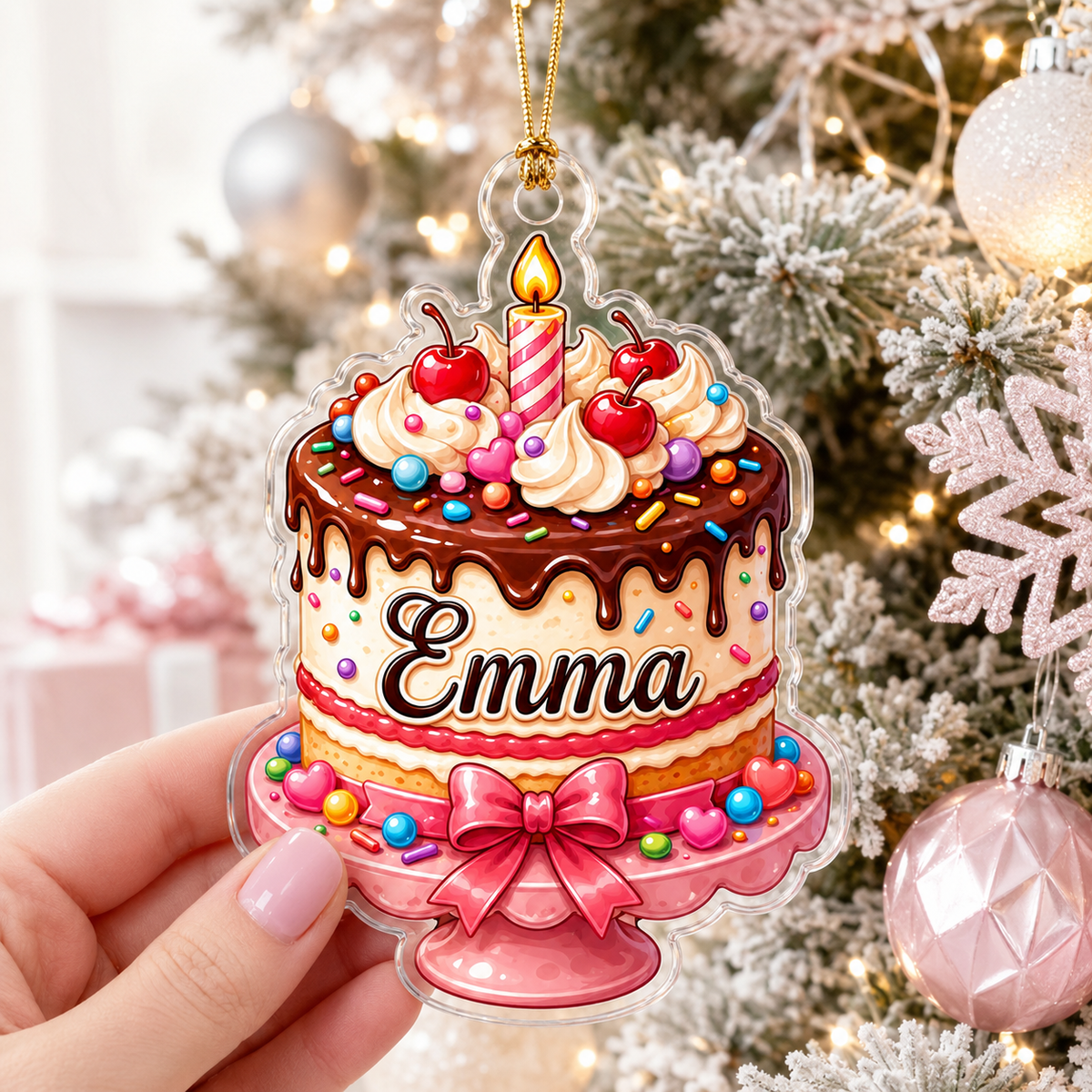 Custom Dessert Birthday Cake Acrylic