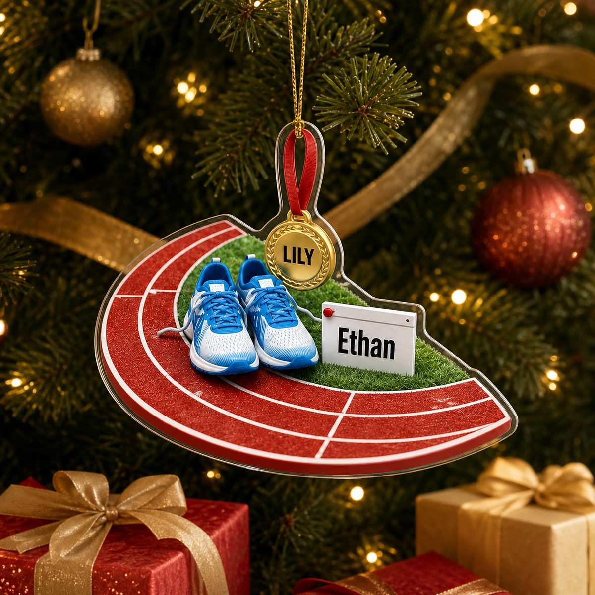 Custom Runner Acrylic - Track Medal and Shoes