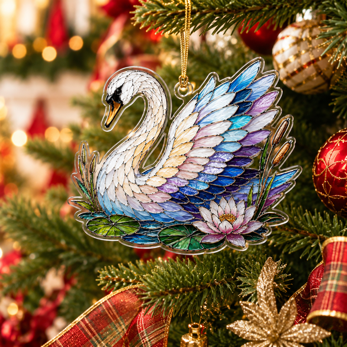 Bird With Flower Swan