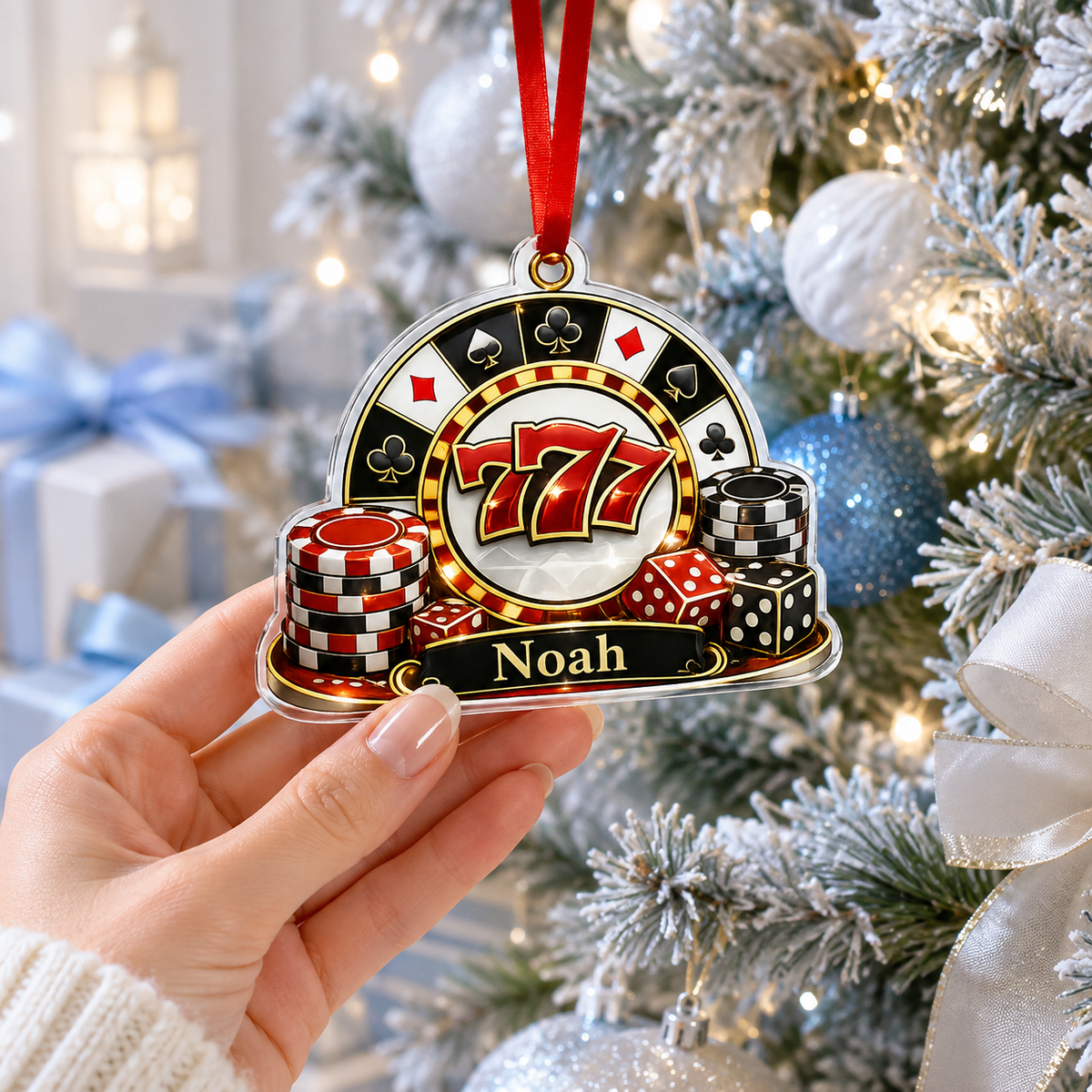 Pocker Custome Name Acrylic 777