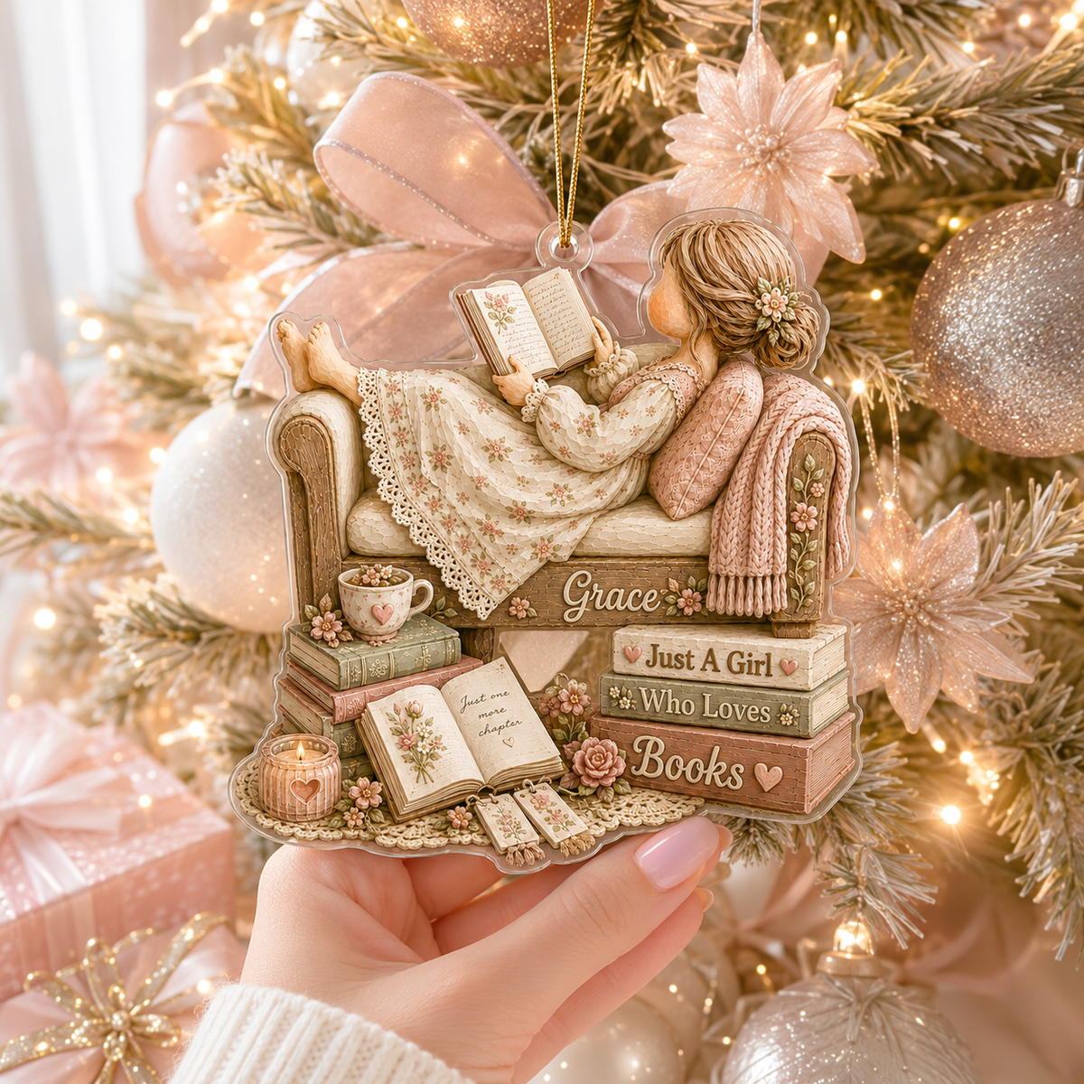 Personalized Just A Girl Hobby Reading Books