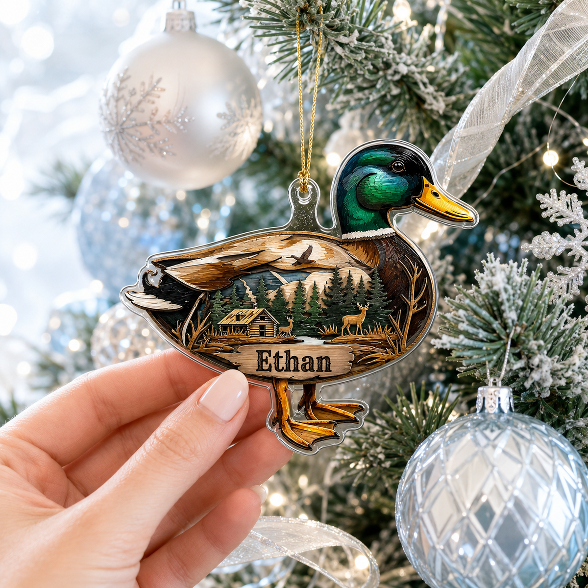 Personalized Hunting Mallard Wilderness Acrylic