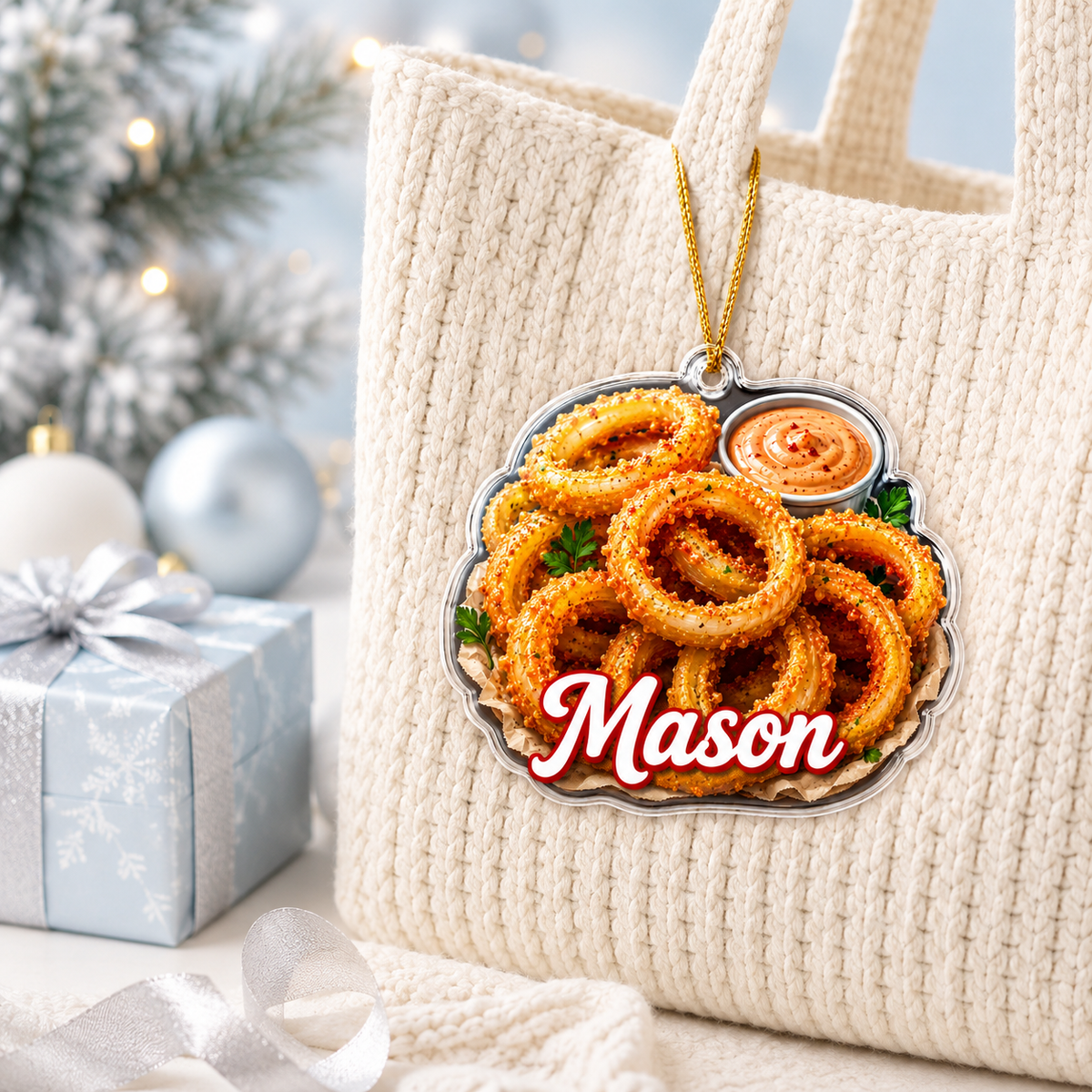 Breakfast Custom Name Onion Rings Acrylic