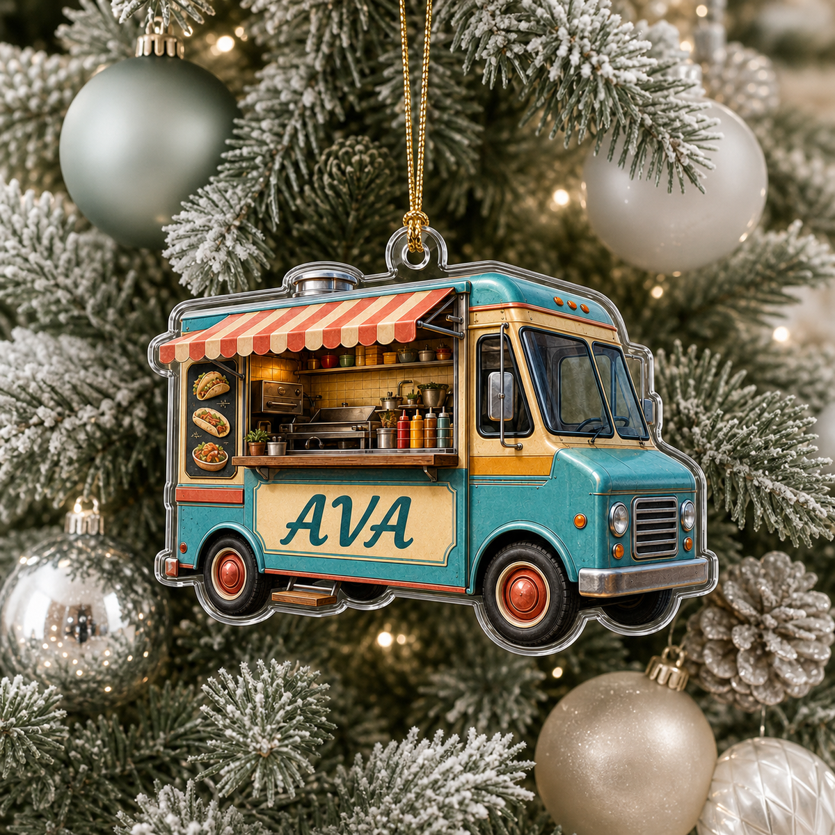 Food Lover Food Truck Ornament