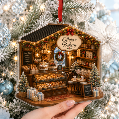 Personalized Kitchen Utensils Acrylic Christmas Bakery
