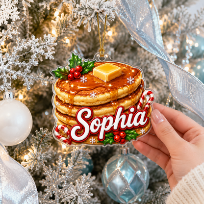 Custom Name Food Acrylic - Pancakes