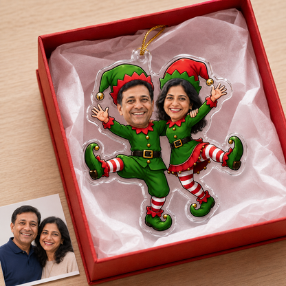 Custome Photo Couple Xmas Fairy