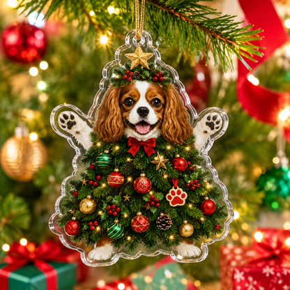 Dog Santa Tree Cavalier King Charles Spaniel