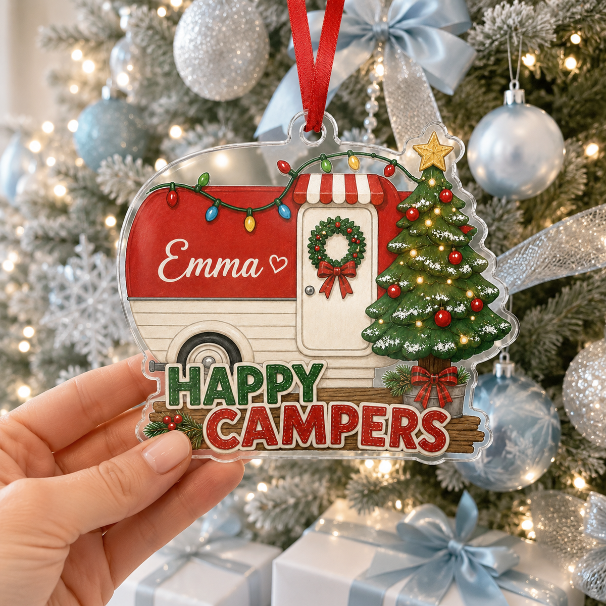 Camping Personalize Acrylic Basic Mobile Home