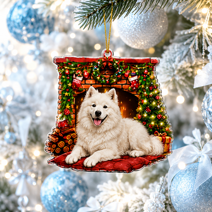 Dog Christmas Tree Samoyed