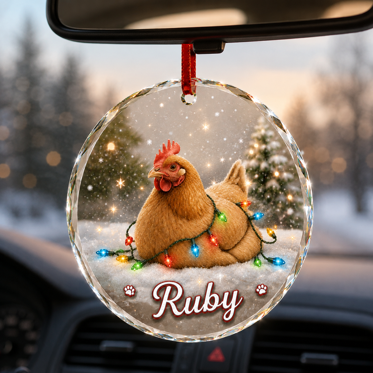 Glass Animal Led Light Chicken